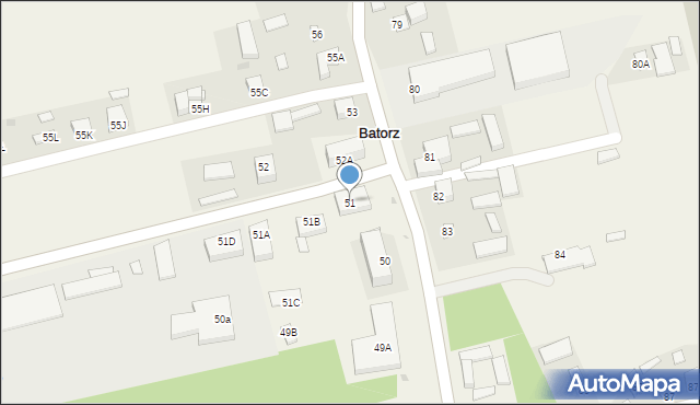 Batorz Pierwszy, Batorz Pierwszy, 51, mapa Batorz Pierwszy