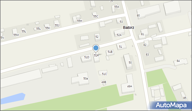 Batorz Pierwszy, Batorz Pierwszy, 51A, mapa Batorz Pierwszy