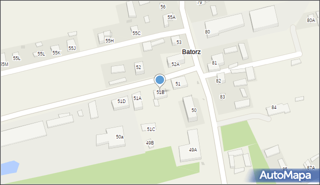 Batorz Pierwszy, Batorz Pierwszy, 51B, mapa Batorz Pierwszy
