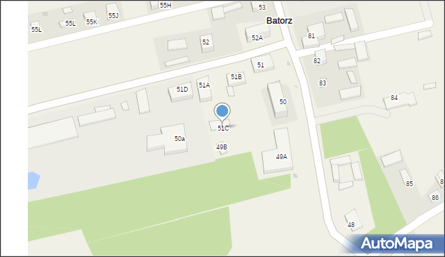 Batorz Pierwszy, Batorz Pierwszy, 51C, mapa Batorz Pierwszy