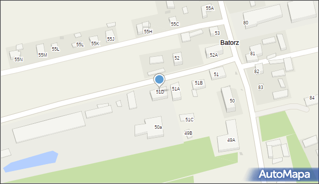 Batorz Pierwszy, Batorz Pierwszy, 51D, mapa Batorz Pierwszy