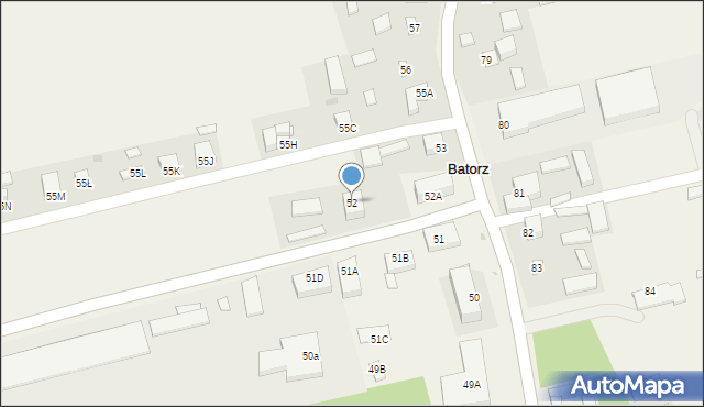 Batorz Pierwszy, Batorz Pierwszy, 52, mapa Batorz Pierwszy