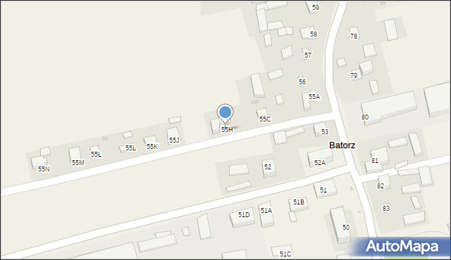 Batorz Pierwszy, Batorz Pierwszy, 55H, mapa Batorz Pierwszy