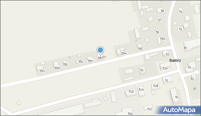 Batorz Pierwszy, Batorz Pierwszy, 55J, mapa Batorz Pierwszy