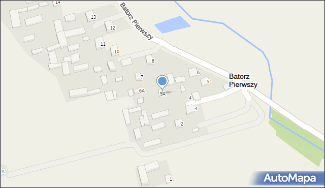 Batorz Pierwszy, Batorz Pierwszy, 5A, mapa Batorz Pierwszy