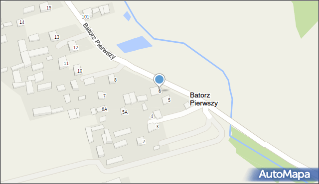 Batorz Pierwszy, Batorz Pierwszy, 6, mapa Batorz Pierwszy