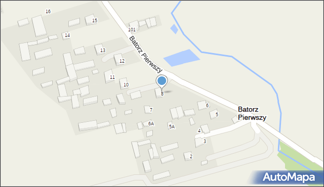 Batorz Pierwszy, Batorz Pierwszy, 8, mapa Batorz Pierwszy