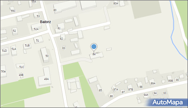 Batorz Pierwszy, Batorz Pierwszy, 84, mapa Batorz Pierwszy