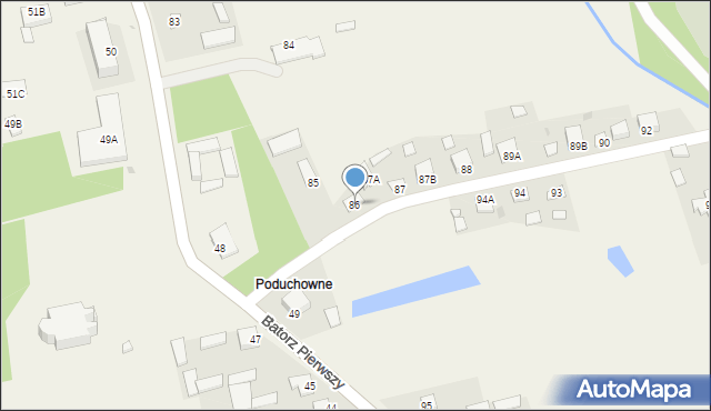 Batorz Pierwszy, Batorz Pierwszy, 86, mapa Batorz Pierwszy