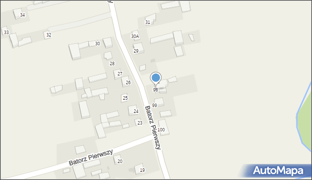 Batorz Pierwszy, Batorz Pierwszy, 98, mapa Batorz Pierwszy