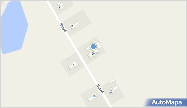 Batyń, Batyń, 26, mapa Batyń