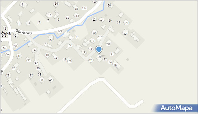 Bażanówka, Batalionów Chłopskich, 30, mapa Bażanówka