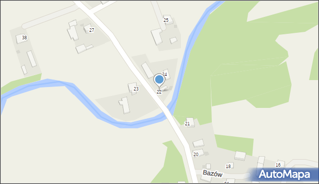 Bazów, Bazów, 22, mapa Bazów