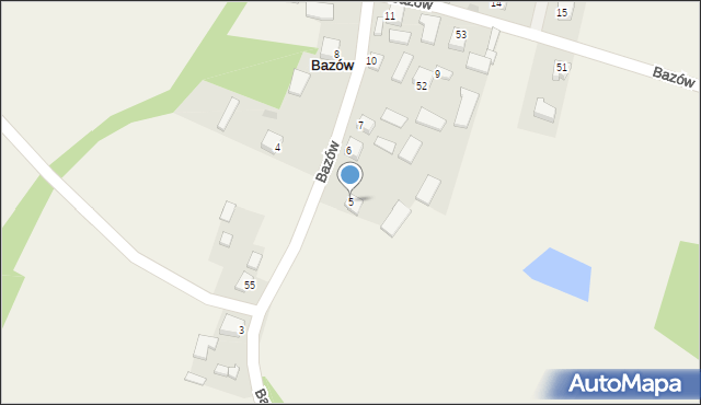 Bazów, Bazów, 5, mapa Bazów