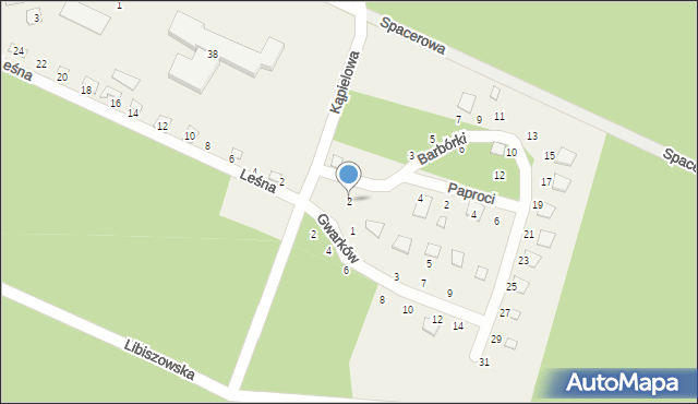 Białka, Barbórki, 2, mapa Białka