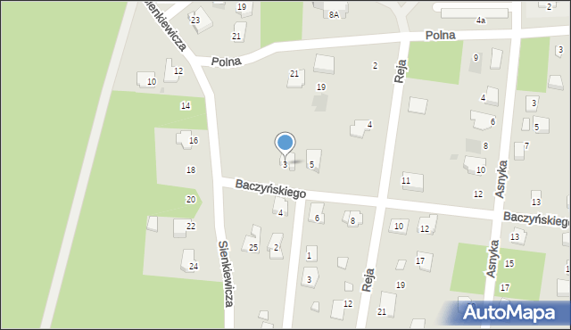 Białobrzegi, Baczyńskiego Krzysztofa Kamila, 3, mapa Białobrzegi