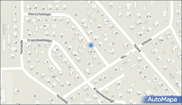 Bielsk Podlaski, Baczyńskiego Krzysztofa Kamila, 5, mapa Bielsk Podlaski