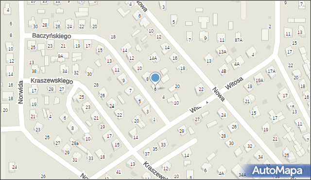Bielsk Podlaski, Baczyńskiego Krzysztofa Kamila, 6, mapa Bielsk Podlaski