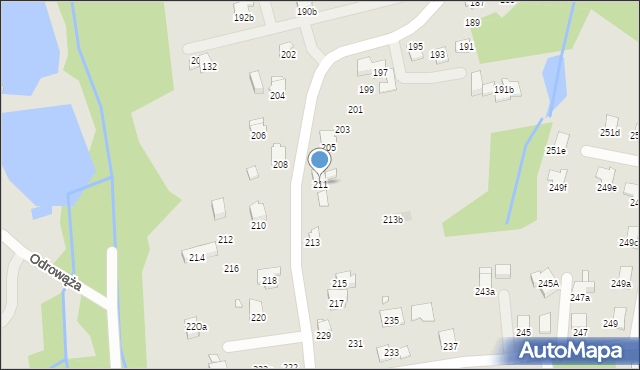 Bielsko-Biała, Barkowska, 211, mapa Bielsko-Białej