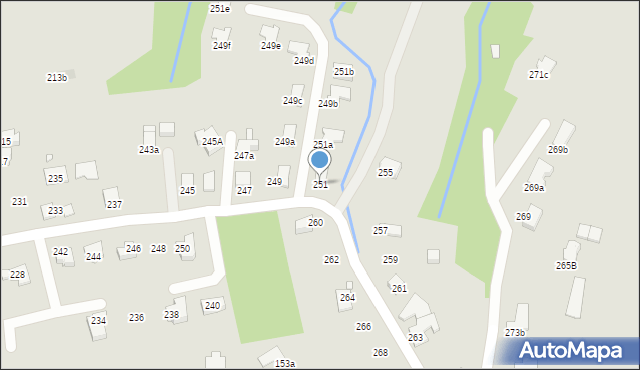 Bielsko-Biała, Barkowska, 251, mapa Bielsko-Białej