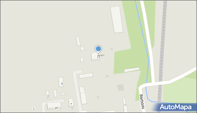 Bieruń, Barbórki, 23, mapa Bieruń