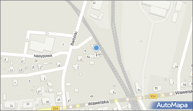 Bieruń, Barbórki, 8, mapa Bieruń