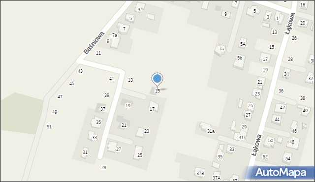 Biskupice, Baśniowa, 15, mapa Biskupice