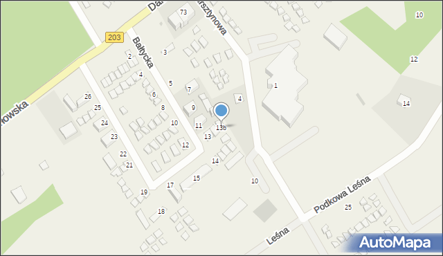 Bobolin, Bałtycka, 13b, mapa Bobolin