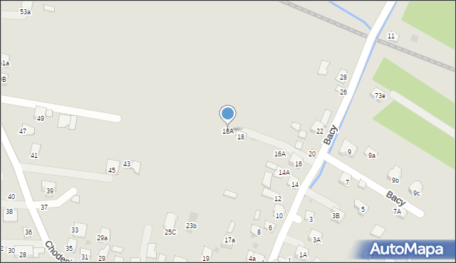Bochnia, Bacy, mjr., 18A, mapa Bochni