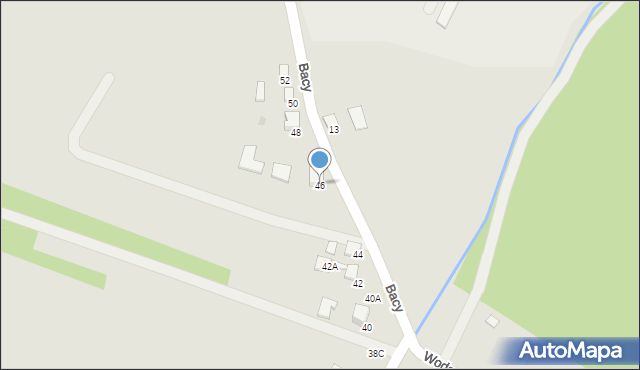 Bochnia, Bacy, mjr., 46, mapa Bochni