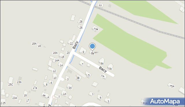 Bochnia, Bacy, mjr., 9a, mapa Bochni