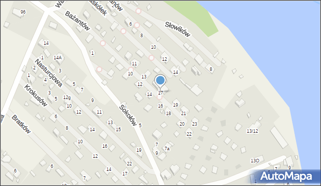 Boguchwałowice, Bażantów, 17, mapa Boguchwałowice