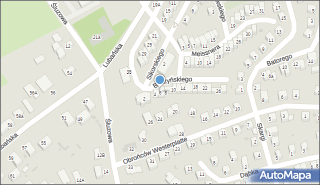 Bolesławiec, Baczyńskiego Krzysztofa Kamila, 6, mapa Bolesławca