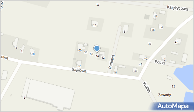 Bońki, Bajkowa, 54, mapa Bońki