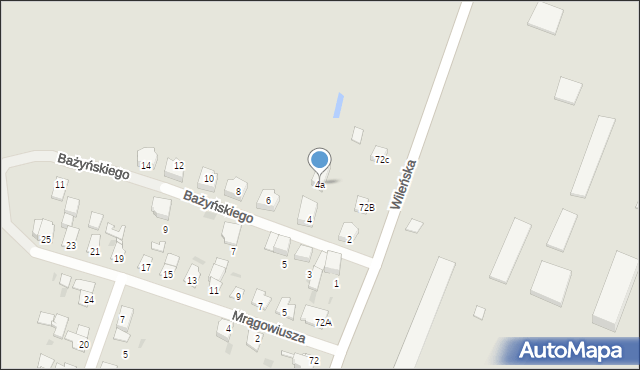 Braniewo, Bażyńskiego Jana, 4a, mapa Braniewo