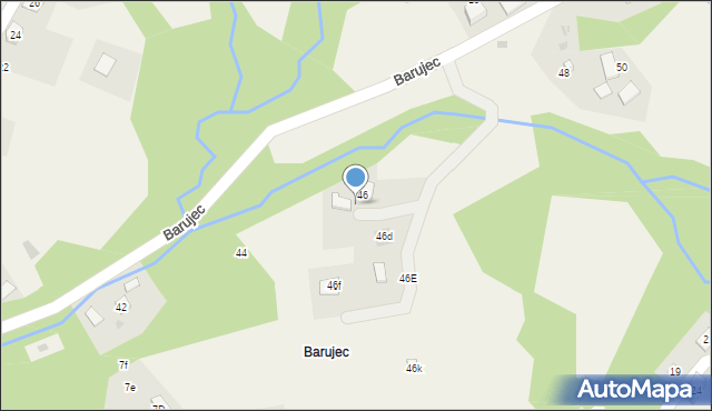 Brenna, Barujec, 46B, mapa Brenna