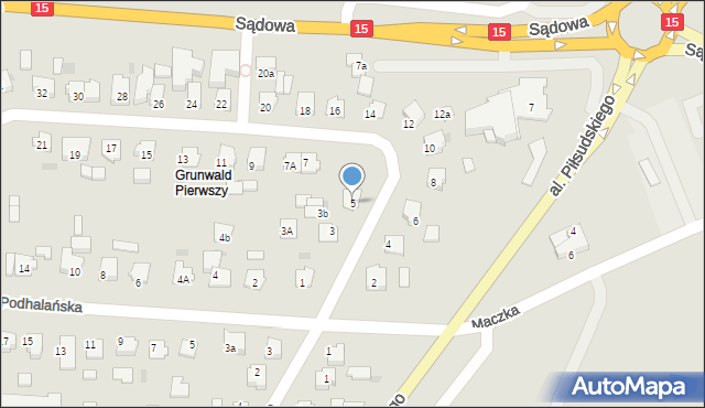 Brodnica, Batalionów Chłopskich, 5, mapa Brodnica