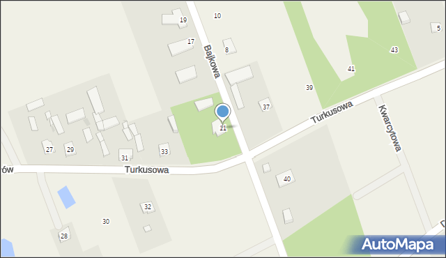 Bronisławów, Bajkowa, 11, mapa Bronisławów