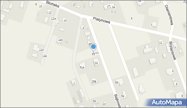 Bronisławów, Bajkowa, 63, mapa Bronisławów