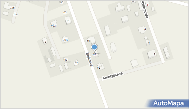 Bronisławów, Bajkowa, 64, mapa Bronisławów