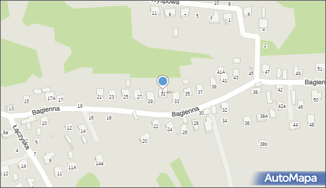 Brzesko, Bagienna, 31, mapa Brzesko