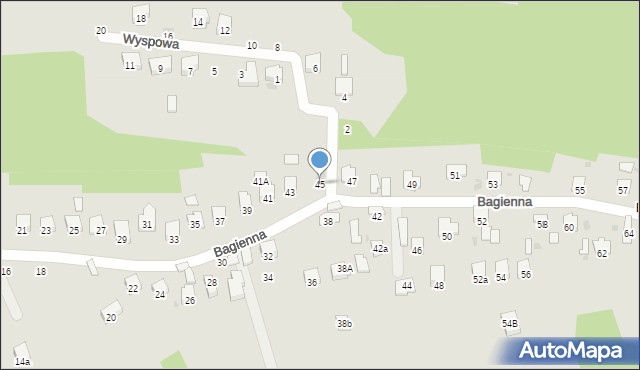 Brzesko, Bagienna, 45, mapa Brzesko