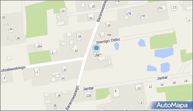 Budy-Grzybek, Baranowskiego, ks., 19B, mapa Budy-Grzybek