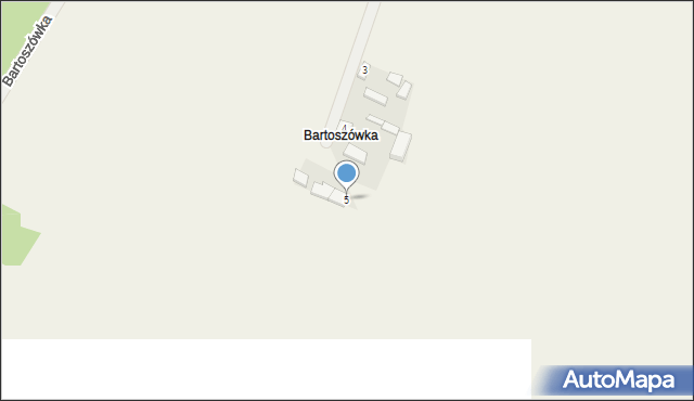 Budziszewice, Bartoszówka, 5, mapa Budziszewice