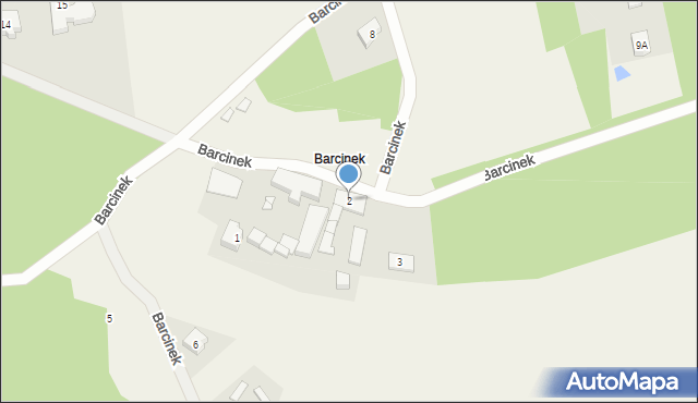 Bugaj, Barcinek, 2, mapa Bugaj