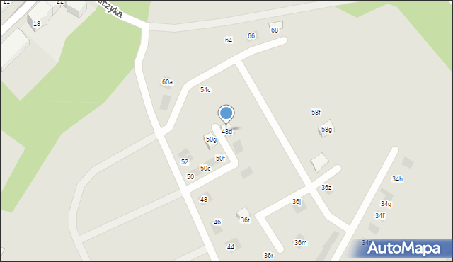 Bytom, Bażantowa, 48d, mapa Bytomia