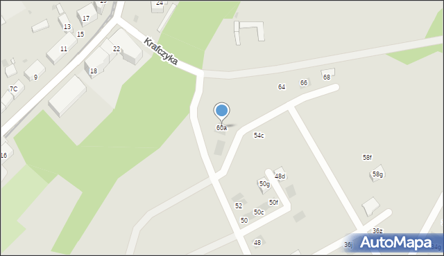 Bytom, Bażantowa, 60a, mapa Bytomia