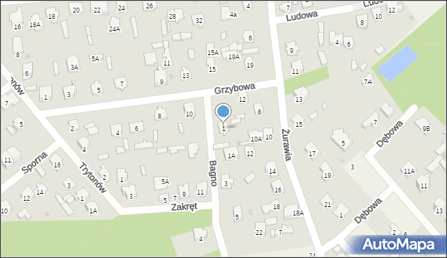 Celestynów, Bagno, 1, mapa Celestynów