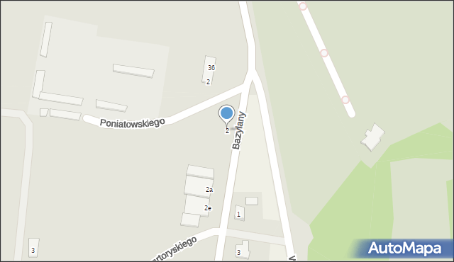 Chełm, Bazylany, 2, mapa Chełma