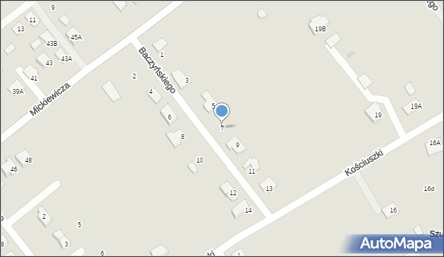 Choroszcz, Baczyńskiego Krzysztofa Kamila, 7, mapa Choroszcz
